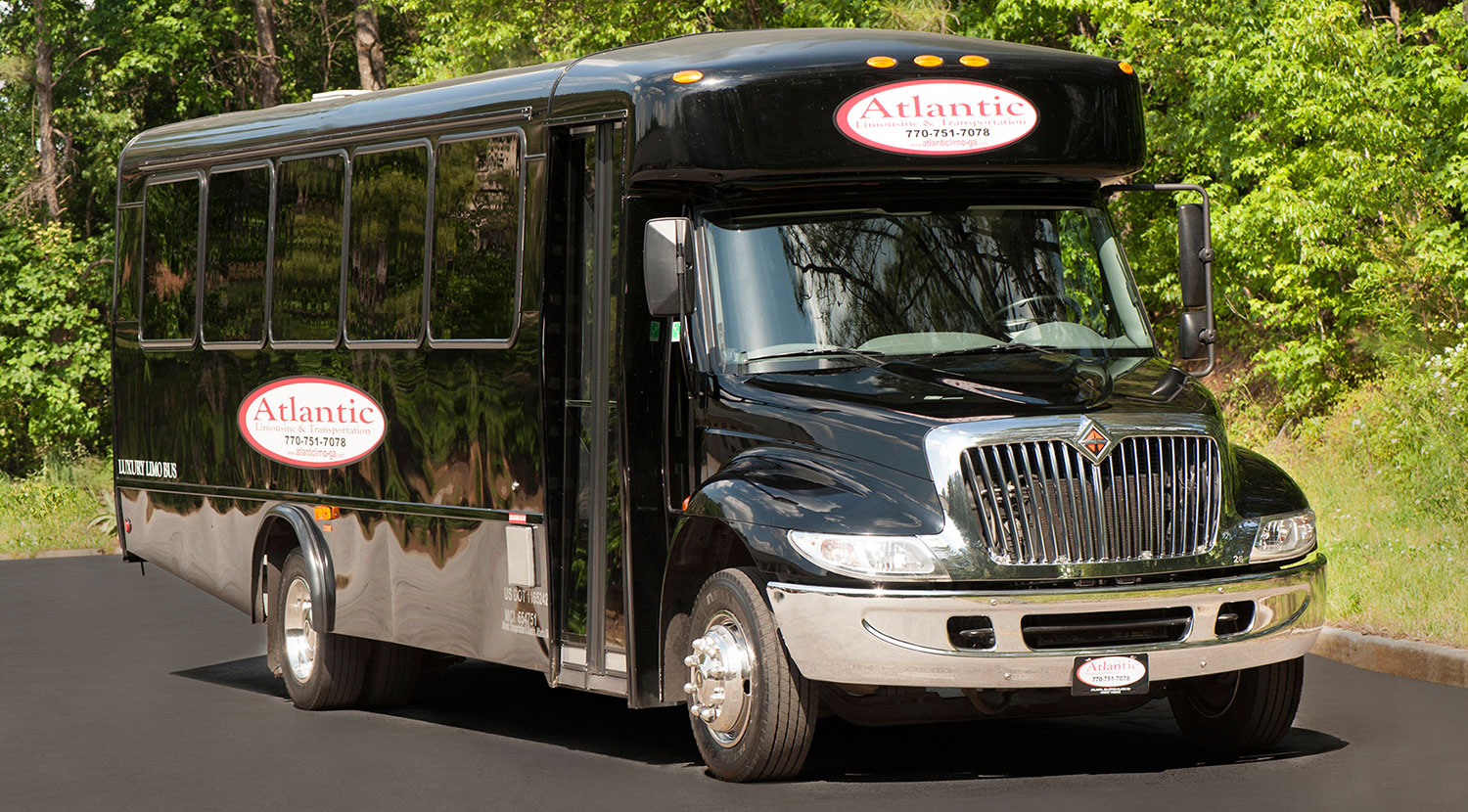 Atlantic Limousine Luxury Bus Rental with Driver Atlanta